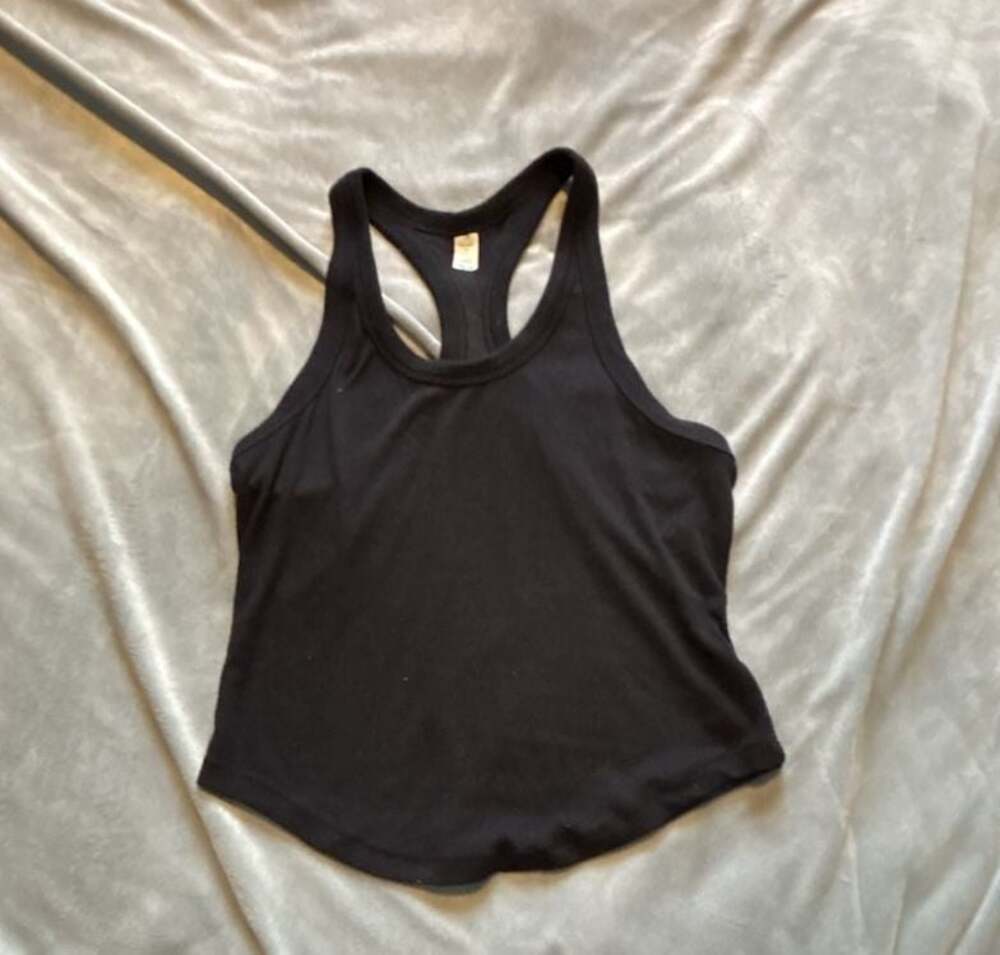 Old Navy UltraLite Go-Dry Ribbed Racerback Tank Top - Picture 1 of 3
